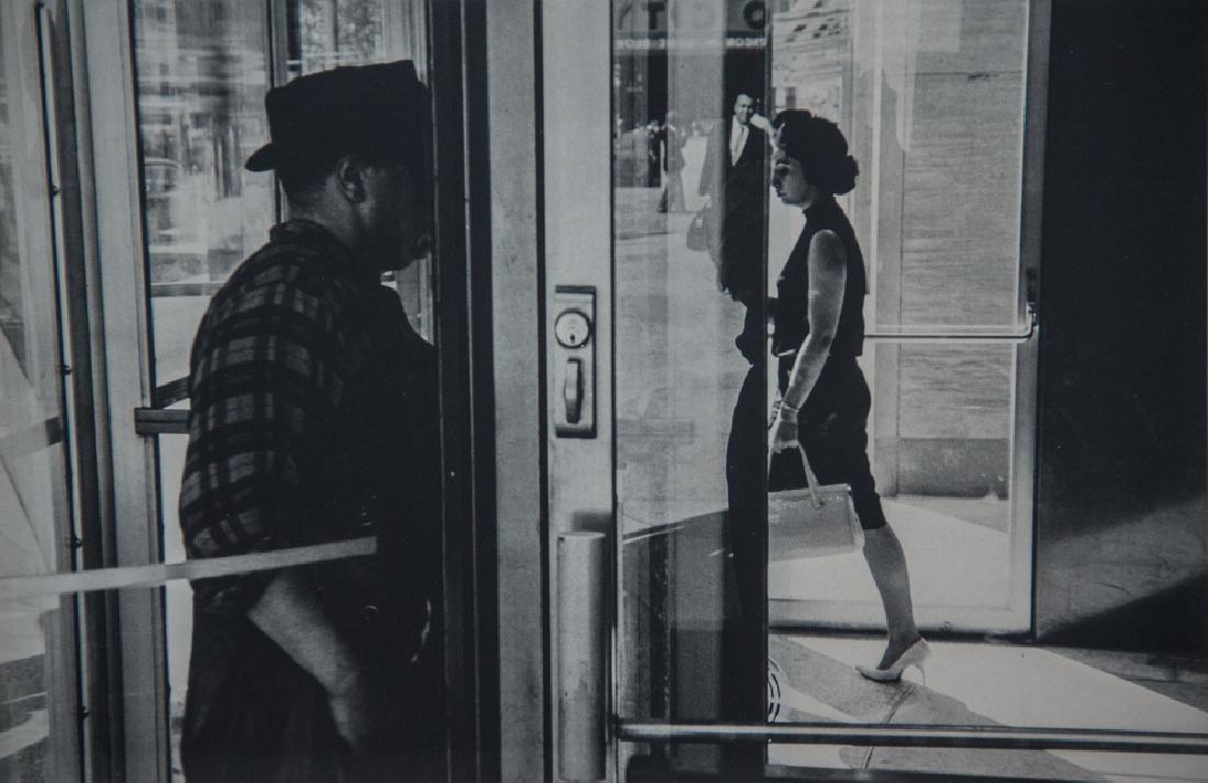 LEE FRIEDLANDER - Revolving Doors, 1963: Artist: Friedlander, Lee Title: Revolving Doors, 1963 Medium: Rotogravure, 1975, USA Dimensions: 9.1x5.9" Heat Wax Mounted on 11x14" Conservation Board Lee Friedlander (1934) is an American photograph