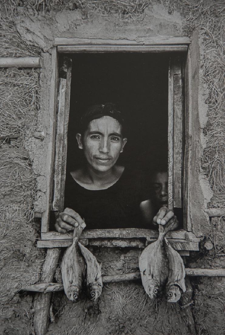 GRACIELA ITURBIDE - Four Fish, Oaxaca, 1986: Artist: Iturbide, Graciela Title: Four Fish, Oaxaca, 1986 Medium: Photo Litho, 1996, Italy Dimensions: 6.75x9.9" Heat Wax Mounted on 12x16" Conservation Board Graciela Iturbide (1942) is a Mexican pho