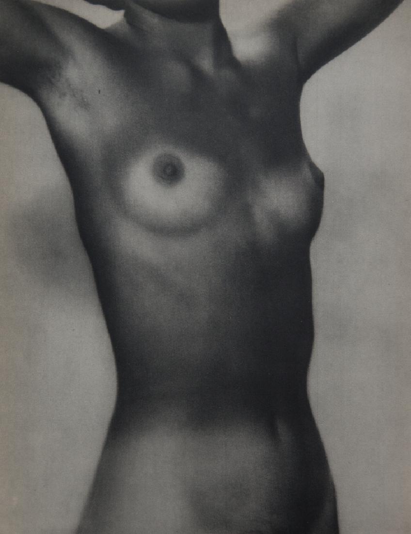MAN RAY - Nude (Torso): Artist: Ray, Man Title: Nude (Torso) Medium: Sheet Fed Gravure, 1934, France Dimensions: 8.75x11.15" Heat Wax Mounted on 14x18" Conservation Board Man Ray, original name Emmanuel Radnitzky, was born o