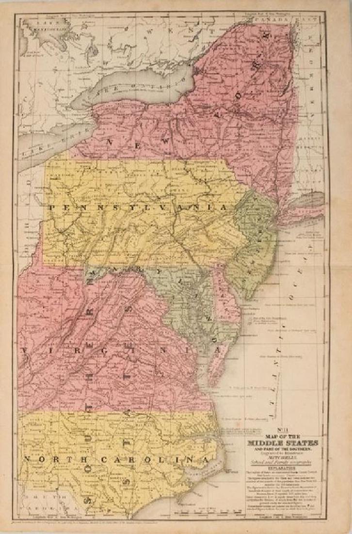 1839 Mitchell Map of New York to North Carolina -- No. (1 of 1)