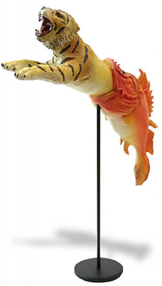 After Salvador Dali: Tiger emerging from fish Statue (1 of 4)