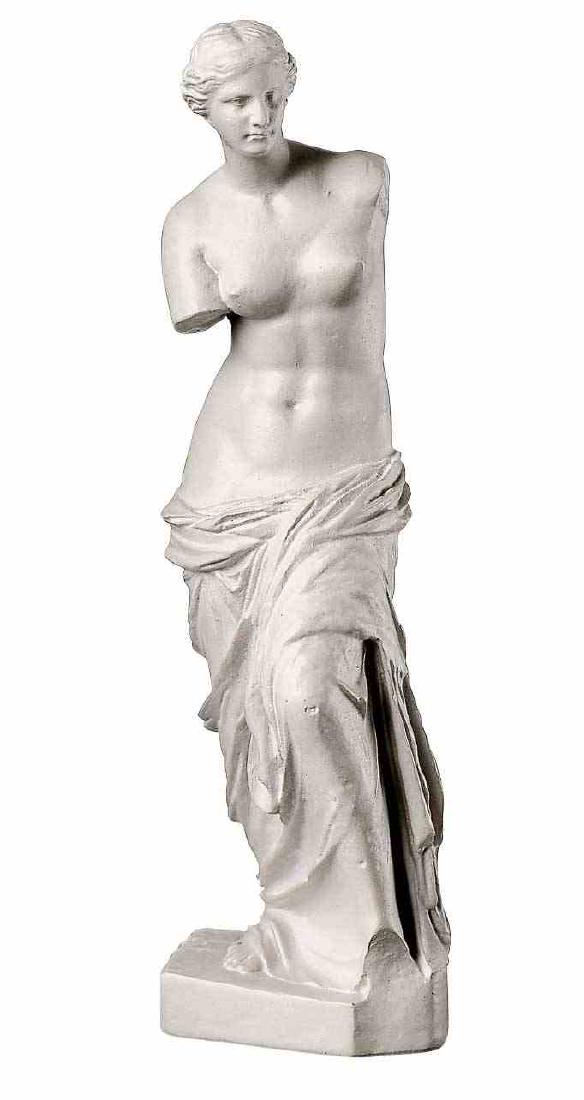 Greek Art: Aphrodite of Melos Statue 17 inch: Item: Greek Art: Aphrodite of Melos Statue 17 inch Maker: Mouseion Collection Origin: Netherlands Date/Period: 2017 Materials: Polystone & Marble Size: H. 17 x W. 5.90 inch Aphrodite of Melos Statue i