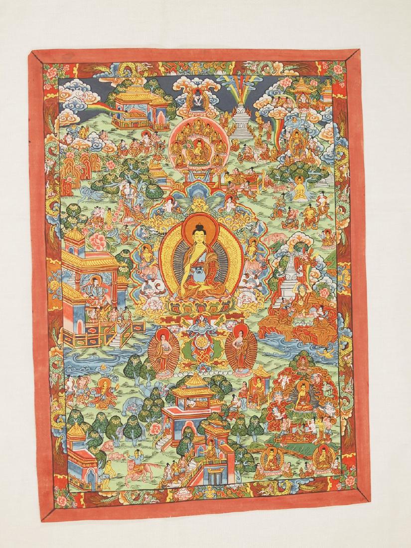 Very beautiful Thangka Buddha Shakyamuni life (1 of 6)