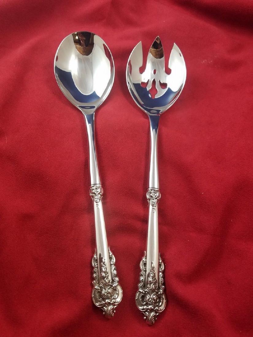 Grande Baroque by Wallace Sterling Salad Serving Set (1 of 3)
