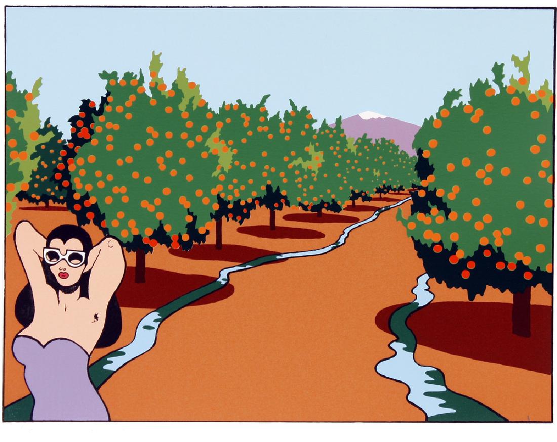 Kenneth Price Print Orange Grove (1 of 1)