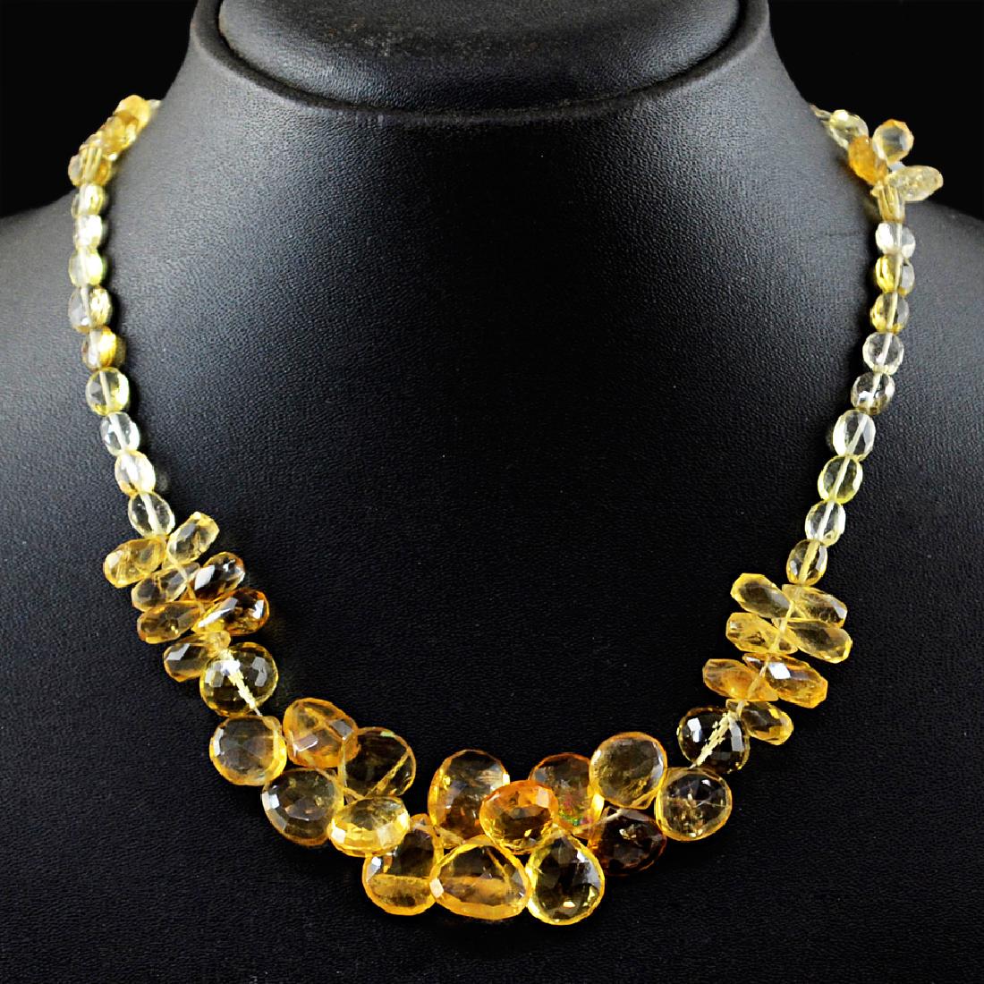 Citrine Faceted Beads Necklace (1 of 3)