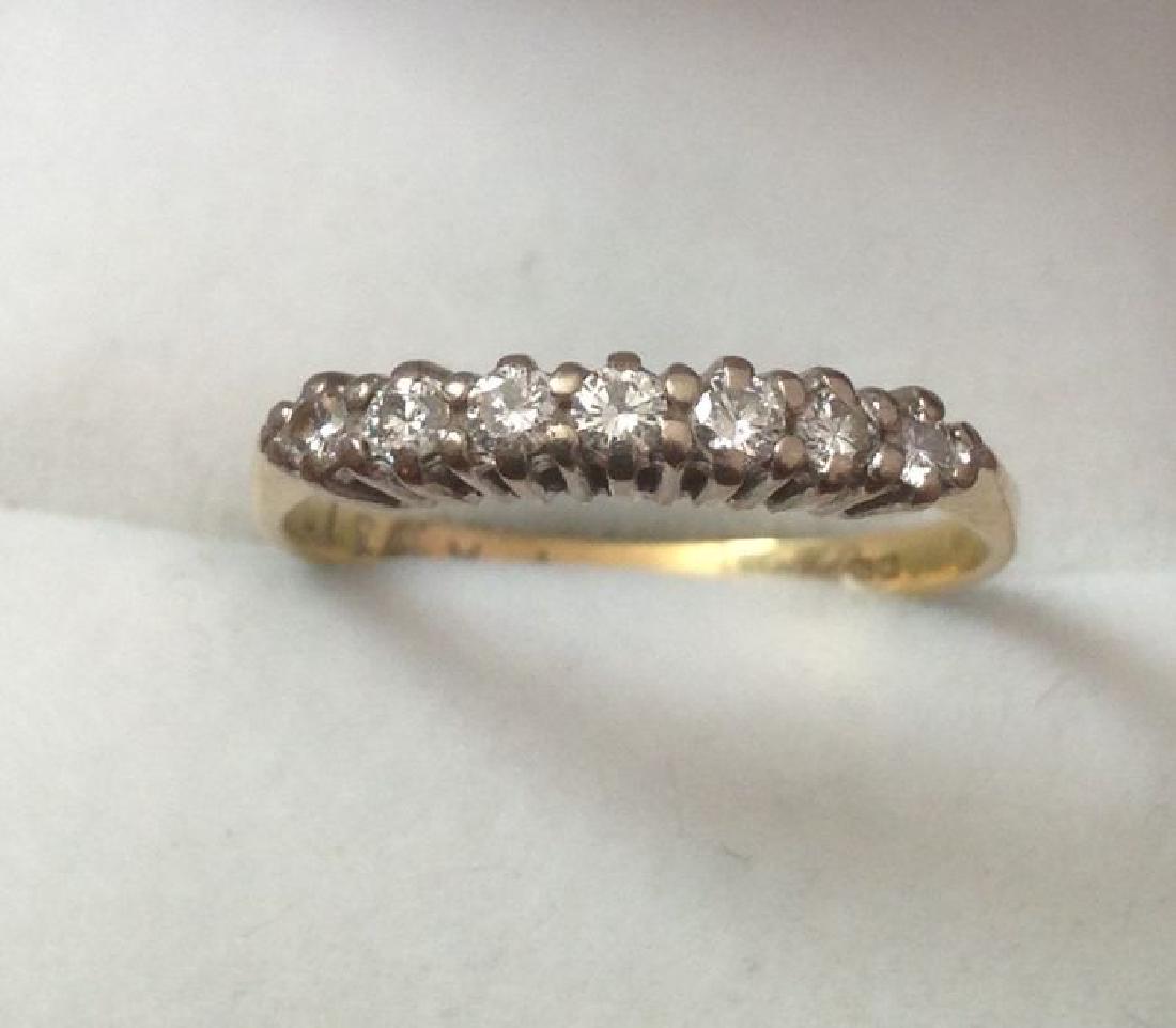 18ct Gold 7 Stone Diamond Ring (1 of 7)