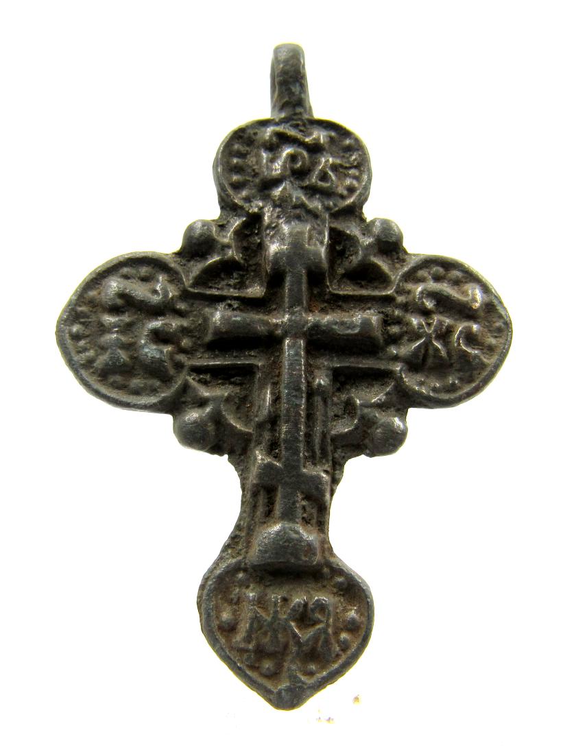 Medieval Crusaders Era Bronze Cross Pendant (1 of 3)