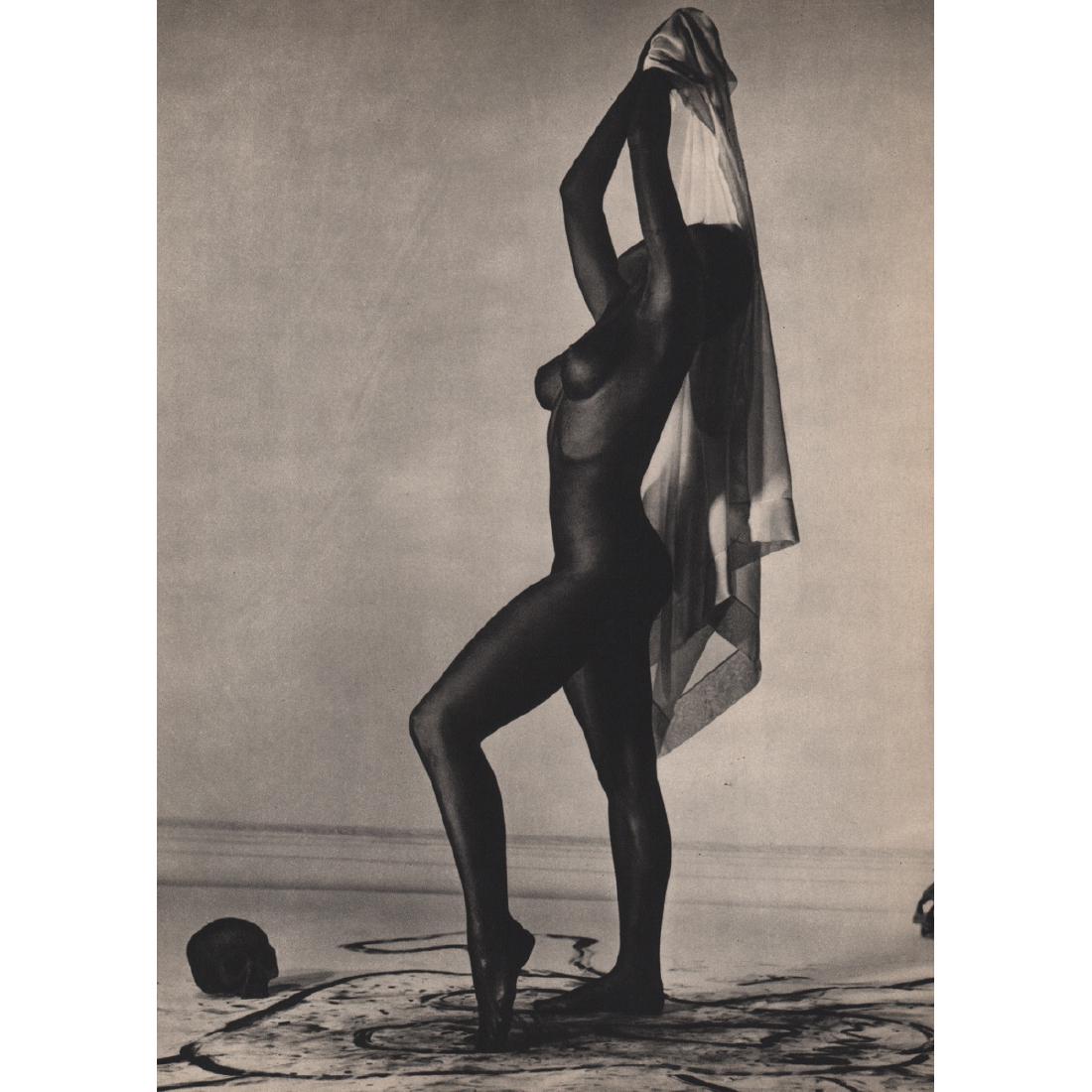 ANDRE DE DIENES - Nude: Artist: ANDRE DE DIENES Print Title: Nude Medium: Sheet-fed Gravure Printing Date: 1950s Printed in France Image size approx. 8.25 x 11.5 inches Andre De Dienes (1913-1985) was a Hungarian photographe