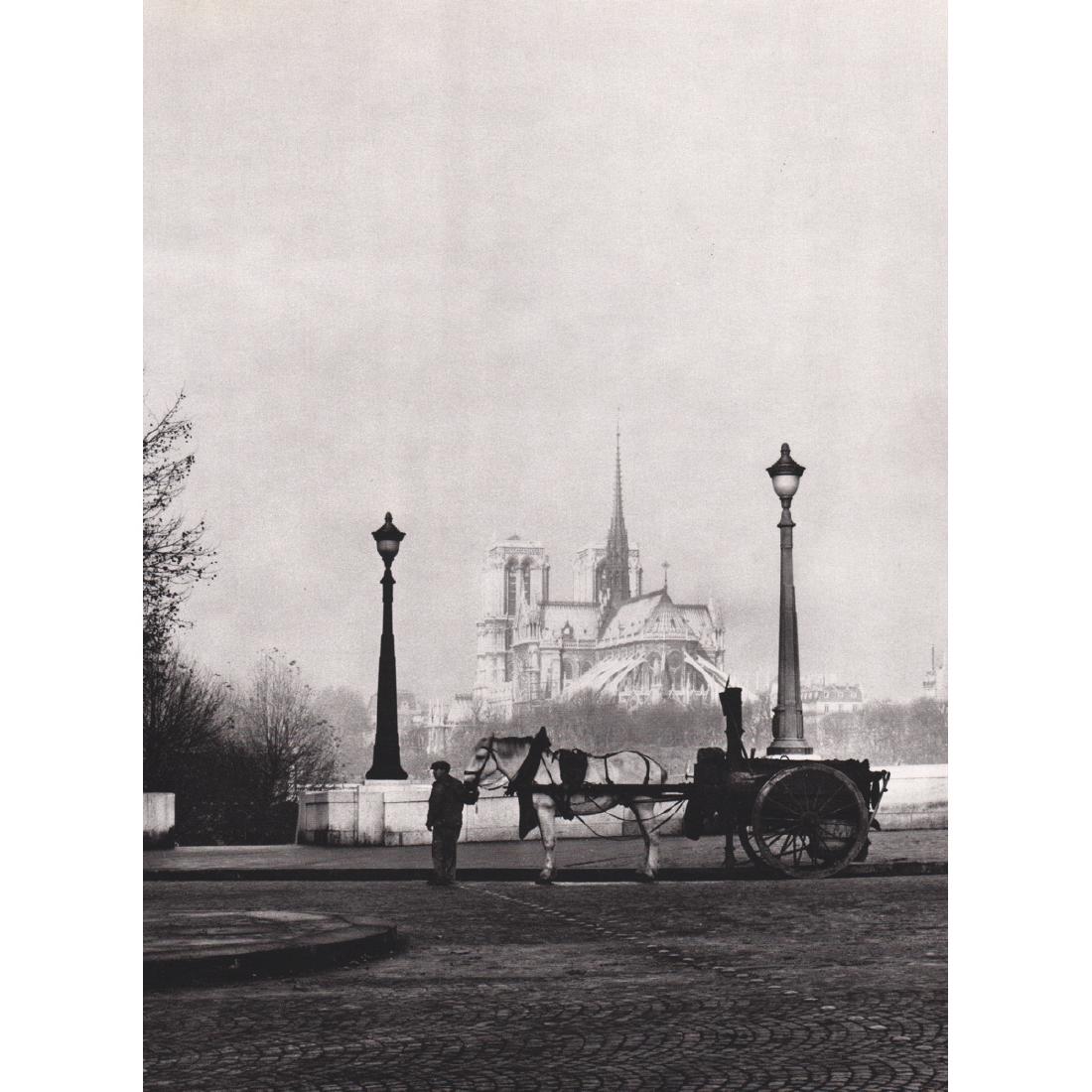 RENE-JACQUES - La Goudronneuse: Artist: RENE-JACQUES Print Title: La Goudronneuse, 1947 Medium: Sheet-fed Gravure Printing Date: 1980's Printed in France Image Size approx: 8.5 x 11.5 inches René-Jacques (1908-2003) was a highly re