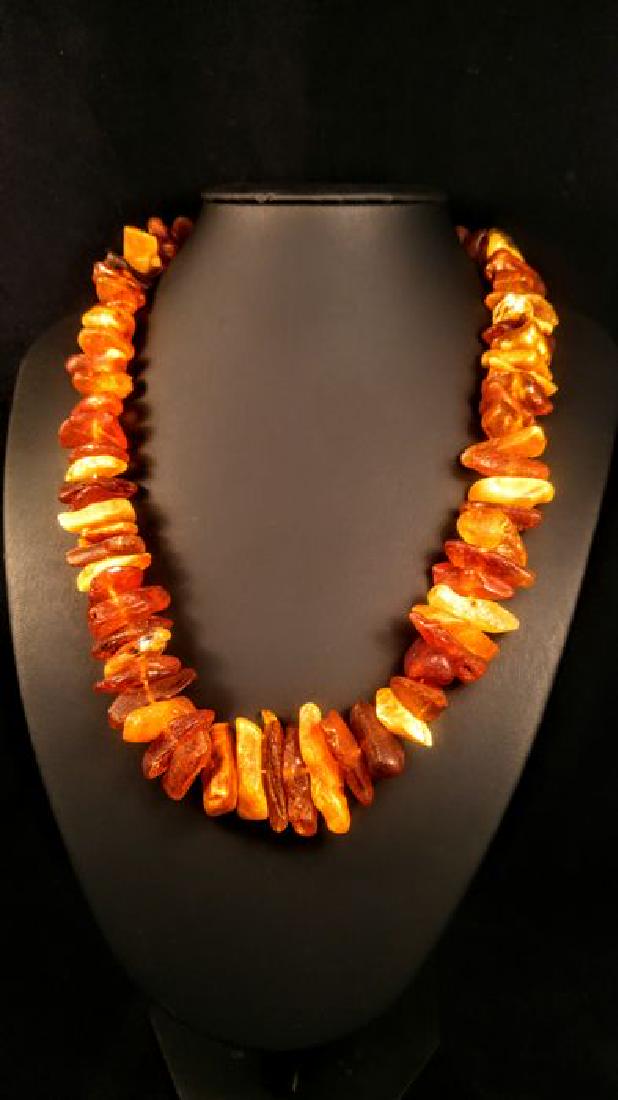 100% huge Genuine Baltic Amber necklace (1 of 10)