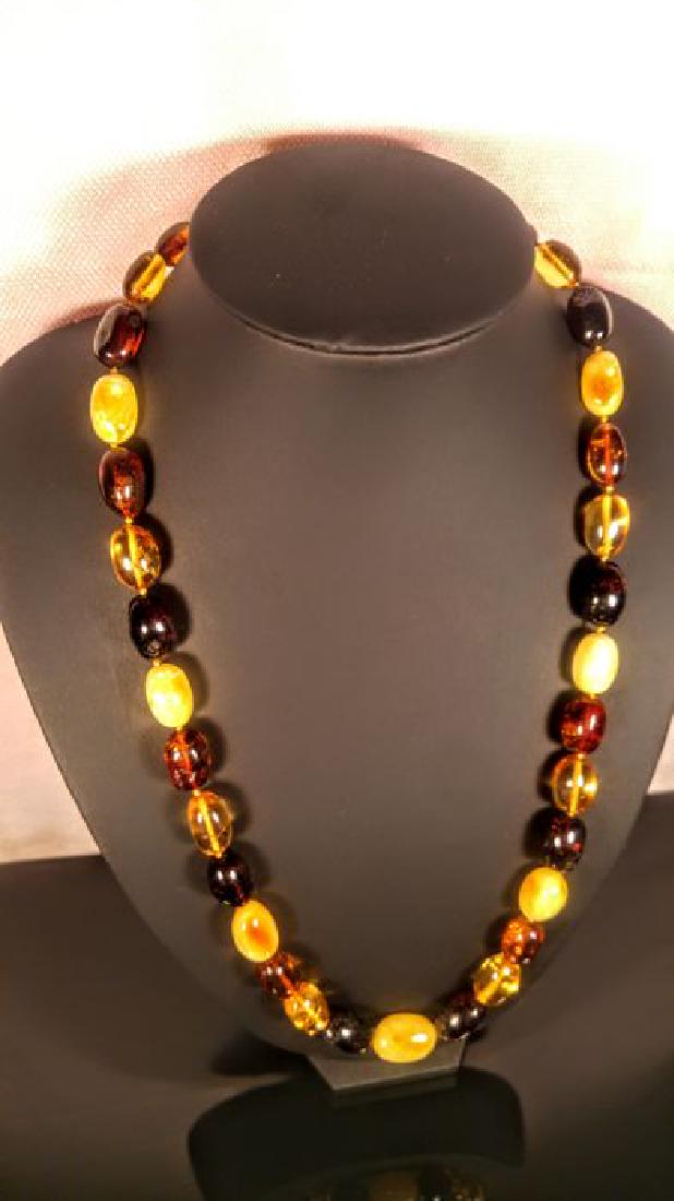 Mix colour Olive shape beads 100% Genuine Baltic Amber (1 of 10)