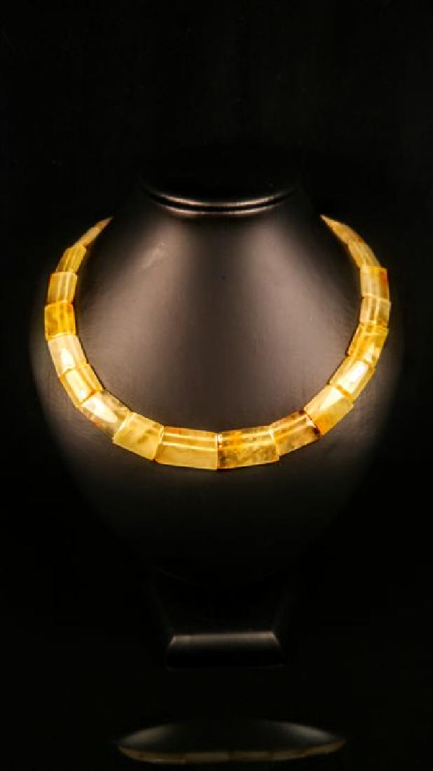 100% Genuine Egg yolk colour Baltic Amber necklace (1 of 10)