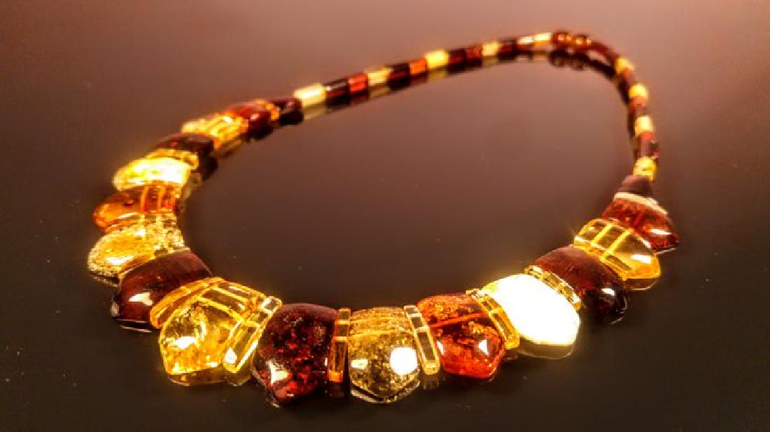 Mix colour 100% Genuine Baltic Amber necklace (1 of 10)