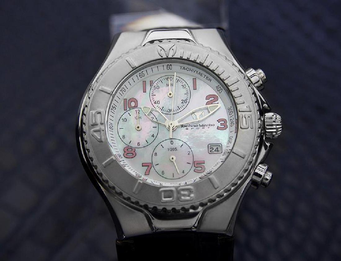 Technomarine Sport Chronograph Men's Quartz Watch With: This Technomarine Watch With Japanese Movement is verified 100% Authentic. Has Been Restored and Timed, and Confirmed Working Precisely In Excellent Condition. Ready to be worn and enjoyed. Chronograp