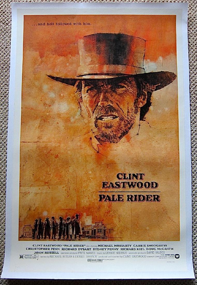 PALE RIDER '85 LB 1 SH POSTER NEVER FOLDED! EASTWOOD (1 of 3)