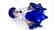 MURANO GLASS VASE FANTASY BLUE - 7