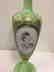 French Green On White Overlay Glass Vase, ca1880 - 2