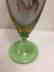 French Green On White Overlay Glass Vase, ca1880 - 3