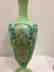 French Green On White Overlay Glass Vase, ca1880 - 9