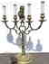 UNUSUAL ANTIQUE DUTCH BRONZE CANDELABURM