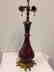 French Porcelain Gilt Enamel Vase Mounted as Lamp, 1900