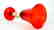 VENETIAN GOBLET RED WITH GOLD 24k - MADE MURANO GLASS - 8