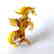 Figurine of Pegasus the winged horse amber coloured - 2