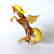 Figurine of Pegasus the winged horse amber coloured - 3