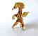 Figurine of Pegasus the winged horse amber coloured - 5