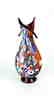 MURANO GLASS VASE FANTASY RED
