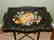 Vintage Wood Hand Painted Tole Serving Tray with Wood - 3