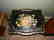 Vintage Wood Hand Painted Tole Serving Tray with Wood - 4