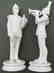 PAIR OF VINTAGE PORCELAIN FIGURINES - MILITARY