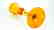 VENETIAN GOBLET AMBER WITH GOLD 24k - MADE MURANO GLASS - 10