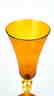 VENETIAN GOBLET AMBER WITH GOLD 24k - MADE MURANO GLASS - 4