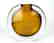 VASE BALLOTON AMBER - MADE MURANO GLASS - 3