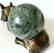 Vintage statue bronze Rhino Serpentine shpere ø80mm - 6