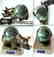 Vintage statue bronze Rhino Serpentine shpere ø80mm - 8