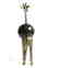 Vintage statue bronze Giraffe Serpentine shpere ø60mm - 2
