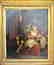 PAIR OF ANTIQUE 19th CENTURY FRAMED PAINTINGS on TIN - - 3