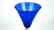 VENETIAN GOBLET BLUE WITH GOLD 24k - MADE MURANO GLASS - 5