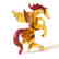Figurine of Pegasus the winged horse amber coloured - 3