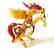 Figurine of Pegasus the winged horse amber coloured - 4