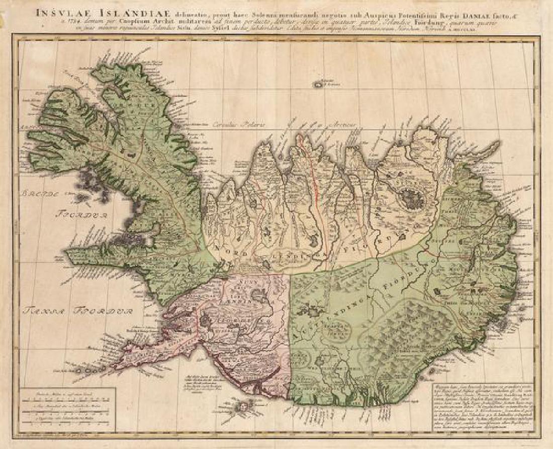 1761 Insulae Islandiae, delineation, prout haec Solenni (1 of 1)