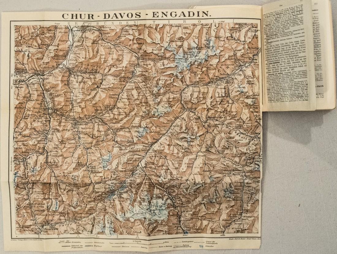 1928 Grieben Swiss Travel Booklet with Maps -- Schweitz (1 of 4)