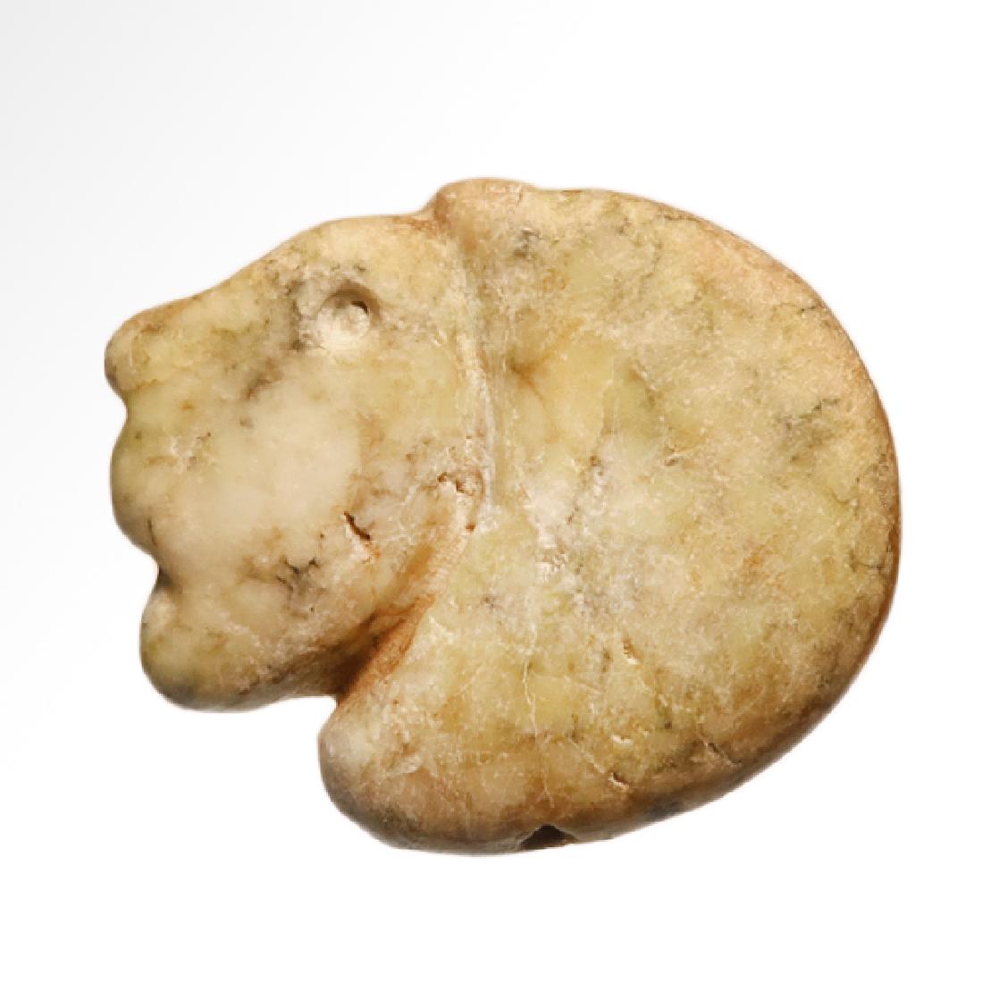 Sumerian Stone Seal, Head of a Lion (1 of 5)