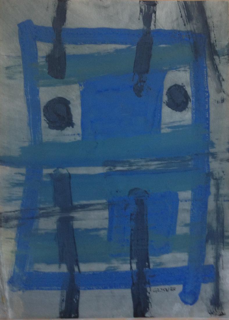 Charles Gassner Mid Century Abstract Painting (1 of 3)