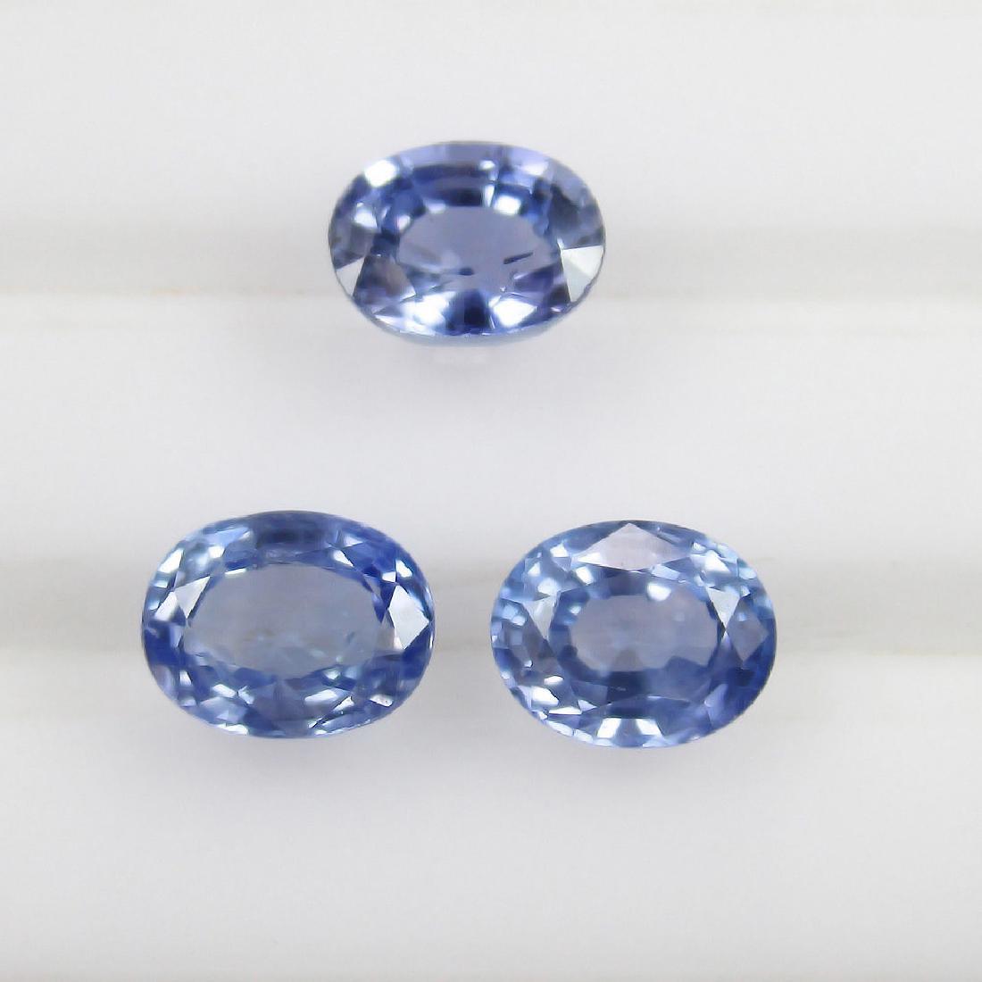 1.56 Ctw Natural 3 Loose Unheated Blue Sapphire Oval (1 of 2)