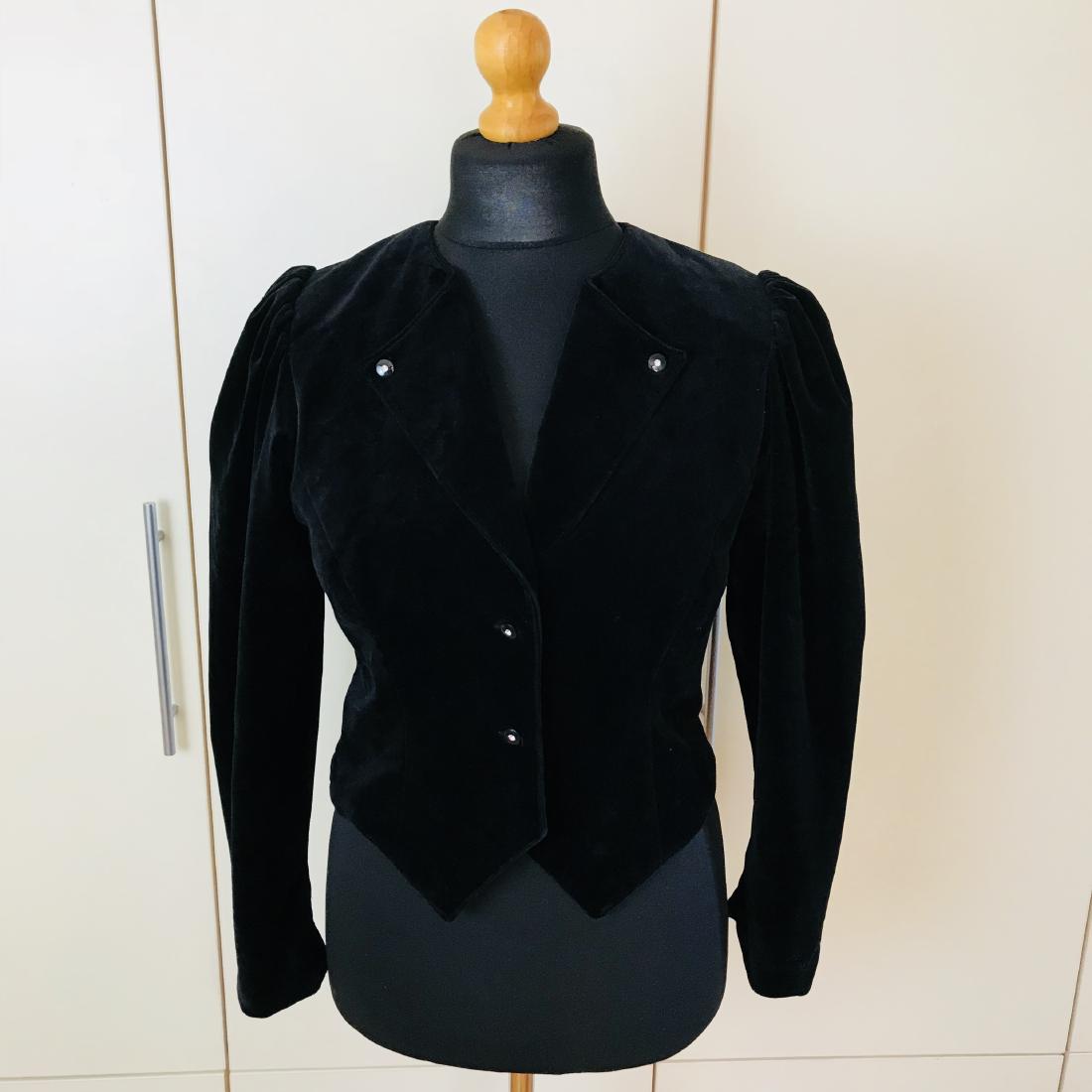 black velvet jacket size 22